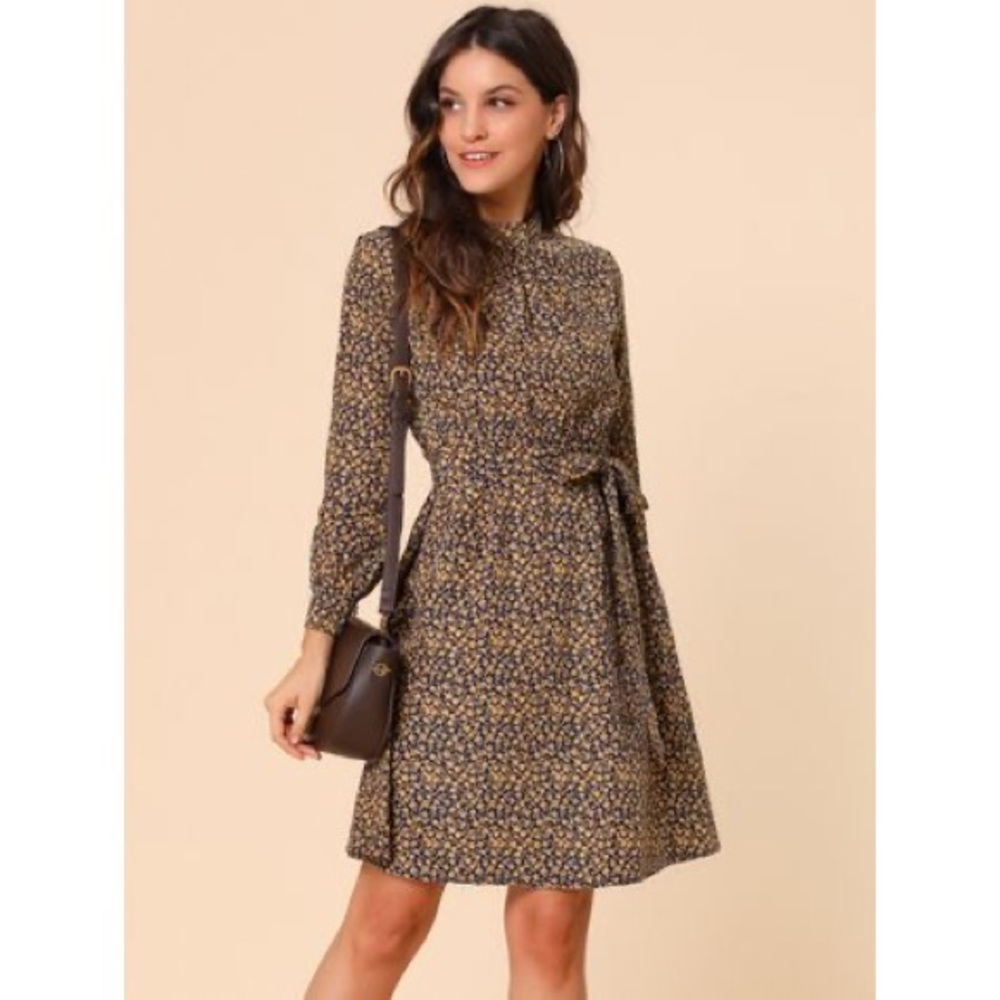 Allegra K mock neck dress
